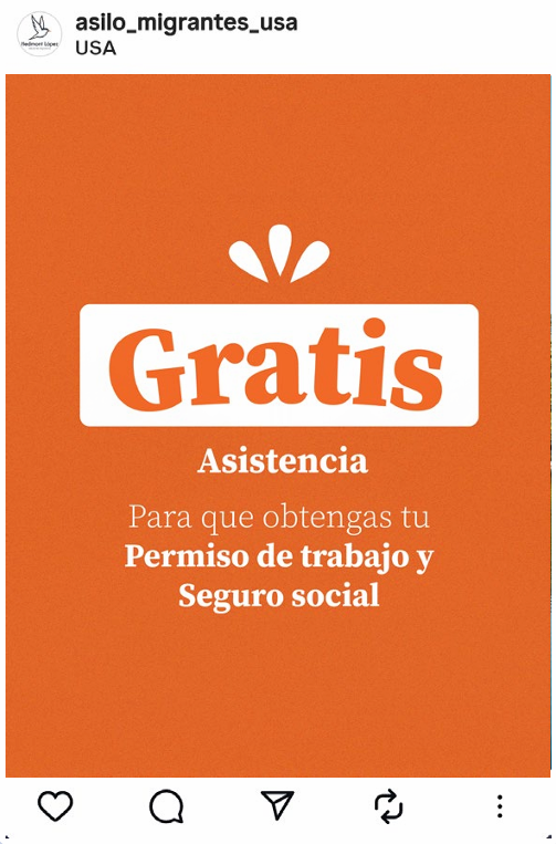 Publicación de asistencia gratis para permiso de trabajo y seguro social